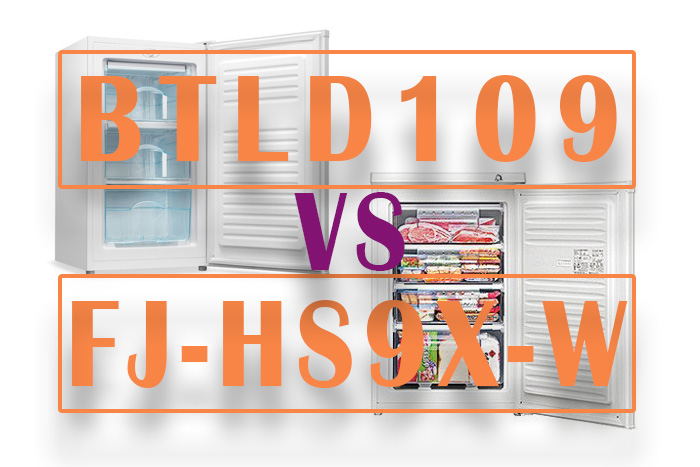 Bestek BTLD109とシャープ FJ-HS9X-Wを比較してみました。【冷凍庫対決】