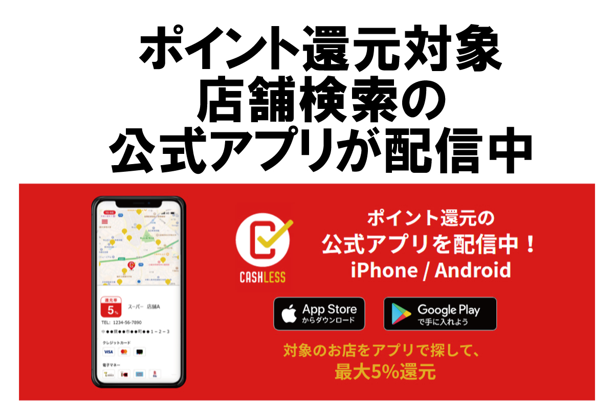 ポイント還元店舗検索アプリ